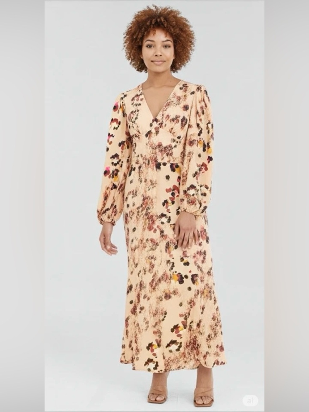 Never Fully Dressed Satin Animal Print Dress